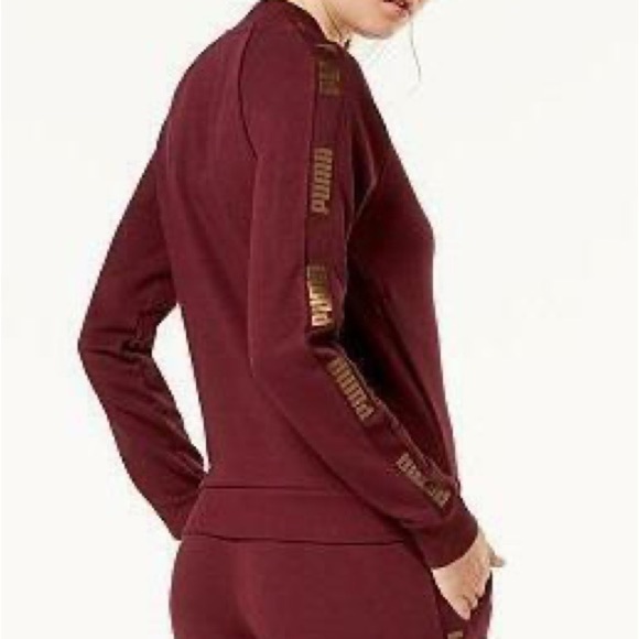 Puma long sleeve training sweat shirt jacket with logo print tape Sz-XL. K16 - Picture 2 of 13